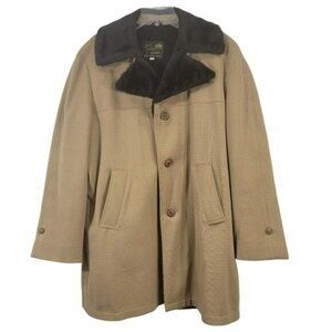 Vintage John Blair‎ Winter CoatClassic Polyester Blend with Liner Sz 40R Grandpa